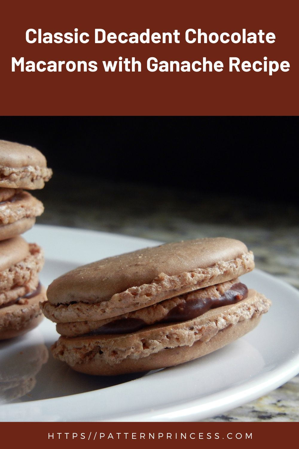 Classic Decadent Chocolate Macarons with Ganache Recipe