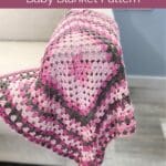 Sweet Berry Continuous Granny Square Baby Blanket Pattern