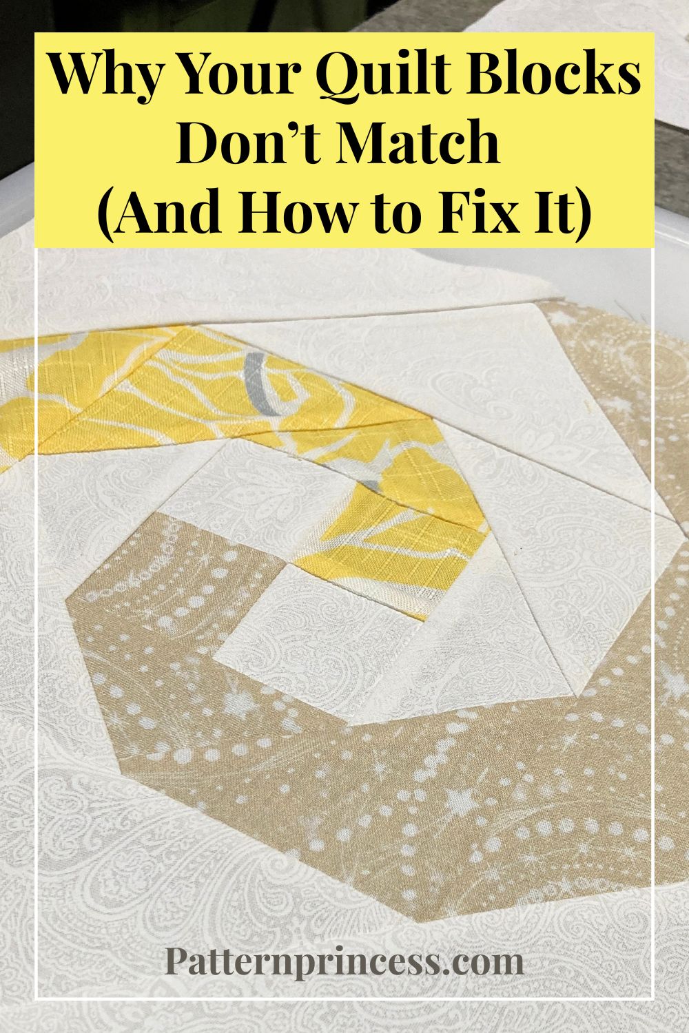pinwheel quilt block center points not meeting common mistakes fix